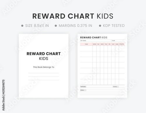 Reward chart template printable 