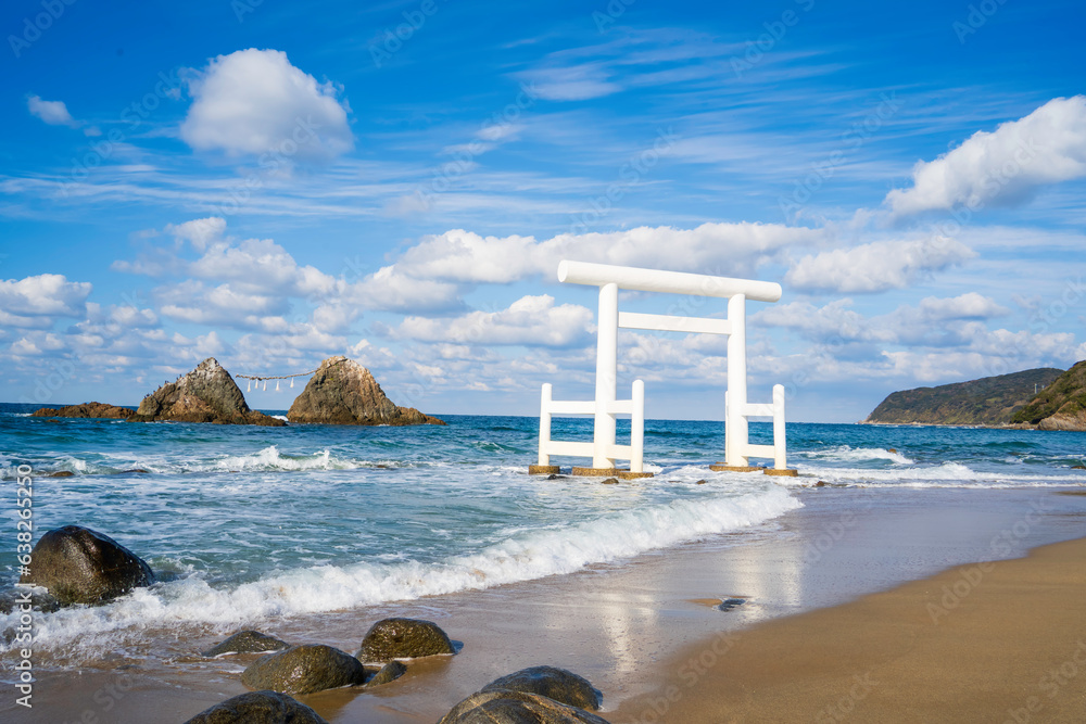 桜井二見ヶ浦の夫婦岩鳥居