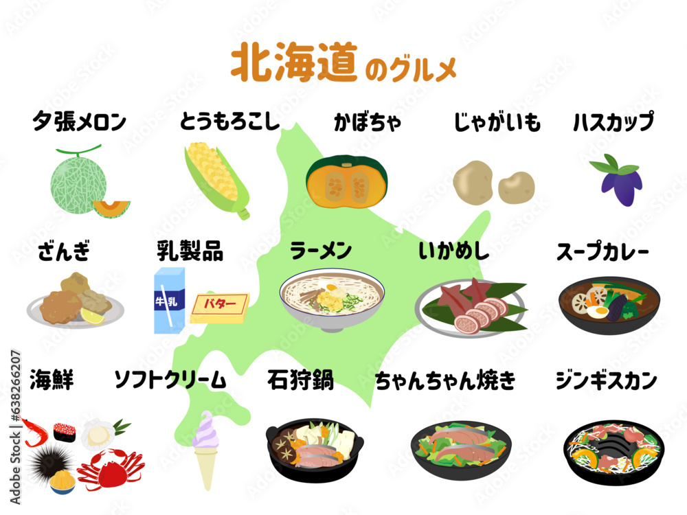北海道の食べ物、名物、名産