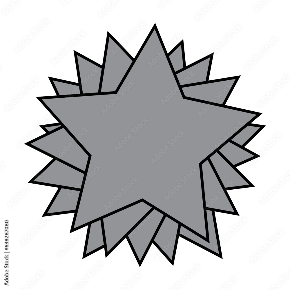 Multiple Star Layers Design Artwork Icon Motif Multiple Star Layers Design Artwork Icon Motif