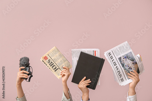 Female hands with different...