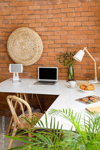Interior of office with mod...