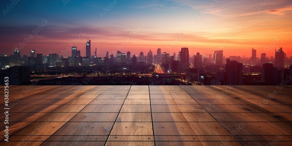 Urban majesty. Modern skyline and cityscape at sunrise. City of dreams. Downtown skyscrapers and business district. Elevated perspectives