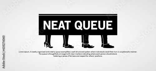 Male and female feet silhouette symbol vector design in neat queue side view on white background