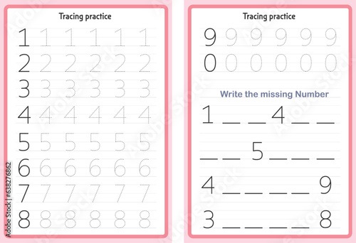 Basic Tracing for kids | Preschool tracing worksheet for handwriting motor skills | Alphabet tracing | Kindergarten essentials