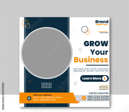 Modern Business Social Media Post Design Template