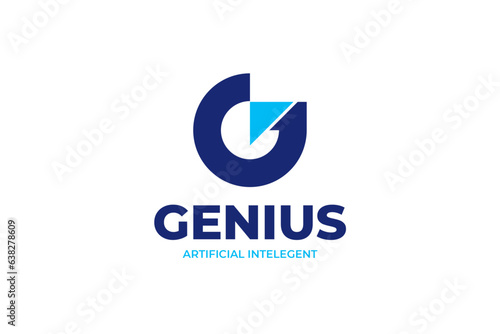 Letter G modern logo illustration