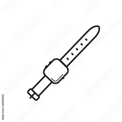 digital wristwatch icon vector element design template