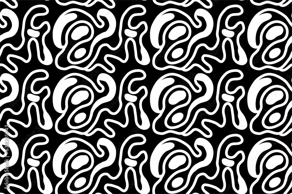 Abstract Handdrawn Seamless Pattern Background Abstract Handdrawn Seamless Pattern Background
