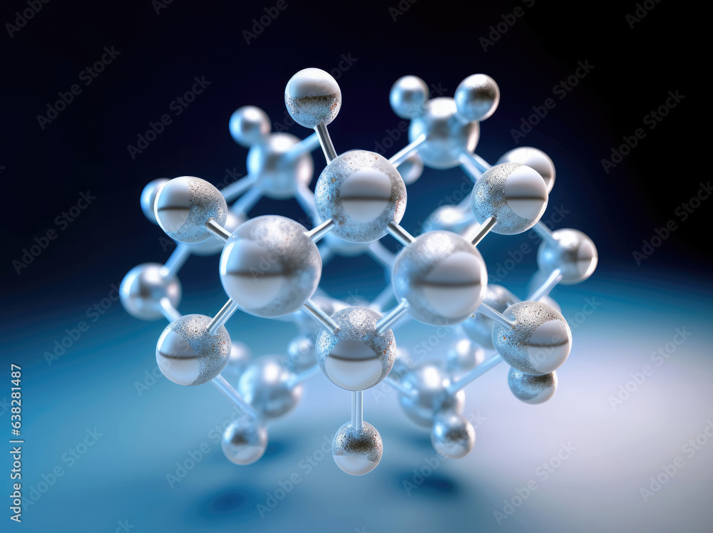 Abstract atom structure for science and medicine Abstract atom structure for science and medicine