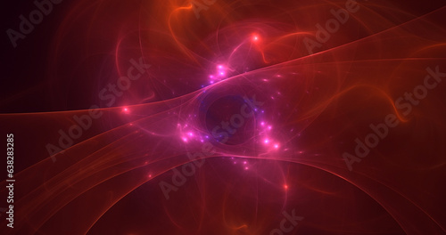 3D rendering abstract technology fractal background