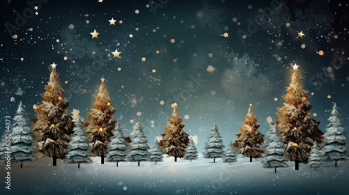 Magic of a Merry Christmas with captivating Happy Christmas backdrop