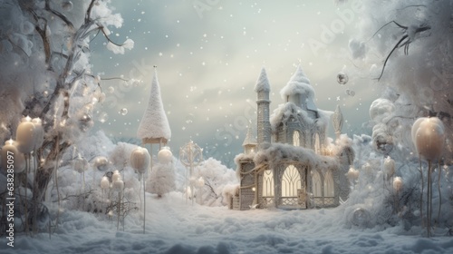 Ethereal holiday scene filled with captivating magical elements.