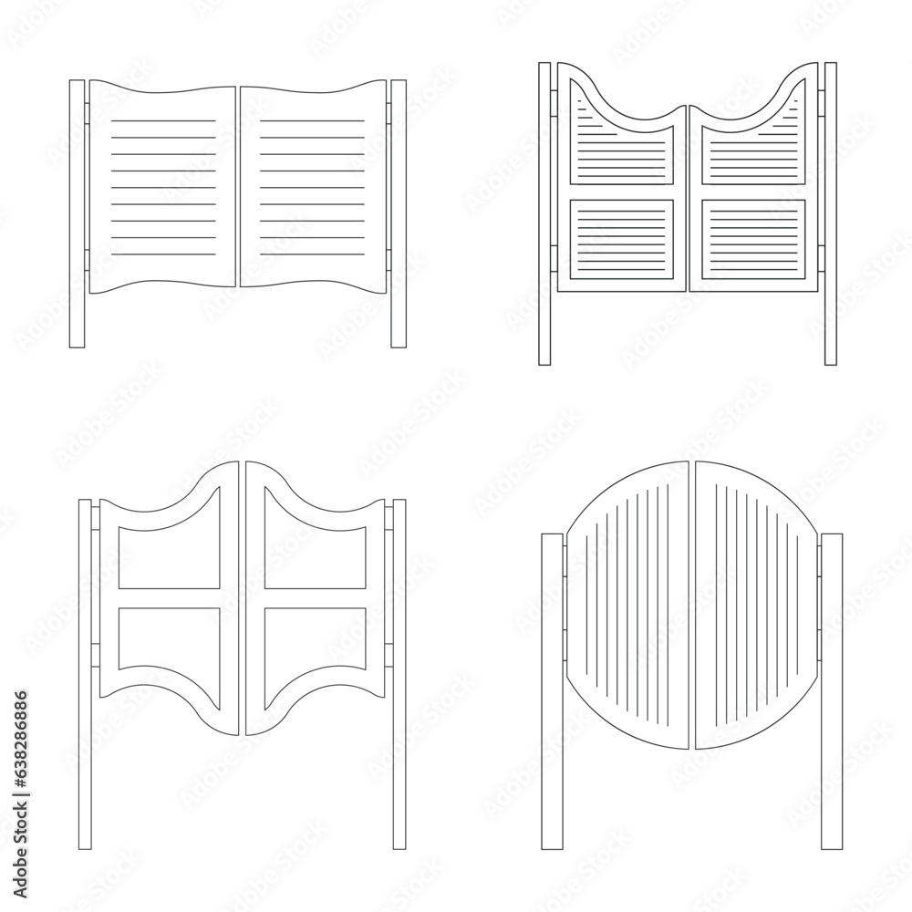 Fototapeta premium Salon door icon vector