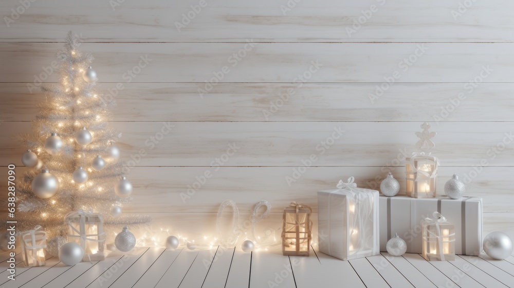 Spirit of the Christmas holidays with joyful Happy Christmas backdrop Spirit of the Christmas holidays with joyful Happy Christmas backdrop