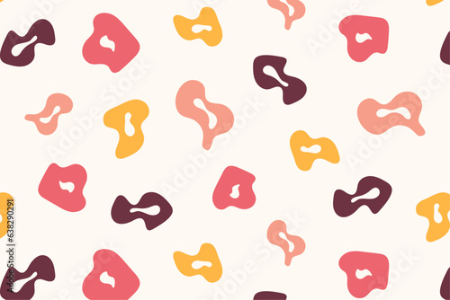 seamless pattern with tiger spots. Vector background pattern