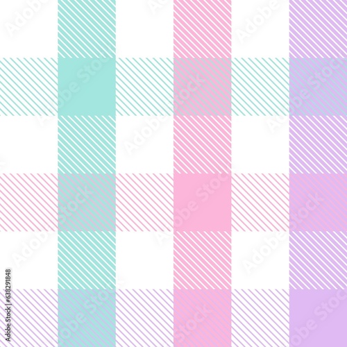 Fototapeta Naklejka Na Ścianę i Meble -  A delicate plaid. Pink. Seamless tartan pattern. Barbecue cage.Suitable for fashion textiles and graphics, packaging, Madras palette.