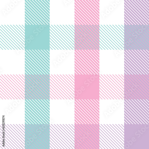 A delicate plaid. Pink. Seamless tartan pattern. Barbecue cage.Suitable for fashion textiles and graphics, packaging, Madras palette.