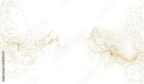 Fotografia, Obraz Gold glitter. Golden sparkle confetti. Shiny glittering dust.
