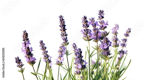 lavender flower on white background 