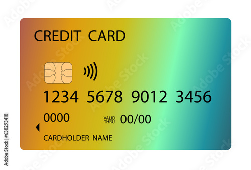 Credit card with contactless payment chip sending wi-fi signal.