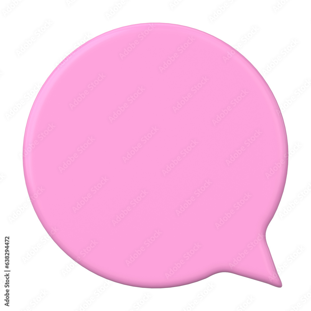 Speech bubble. Chat bubble. 3D illustration. Speech bubble. Chat bubble. 3D illustration.