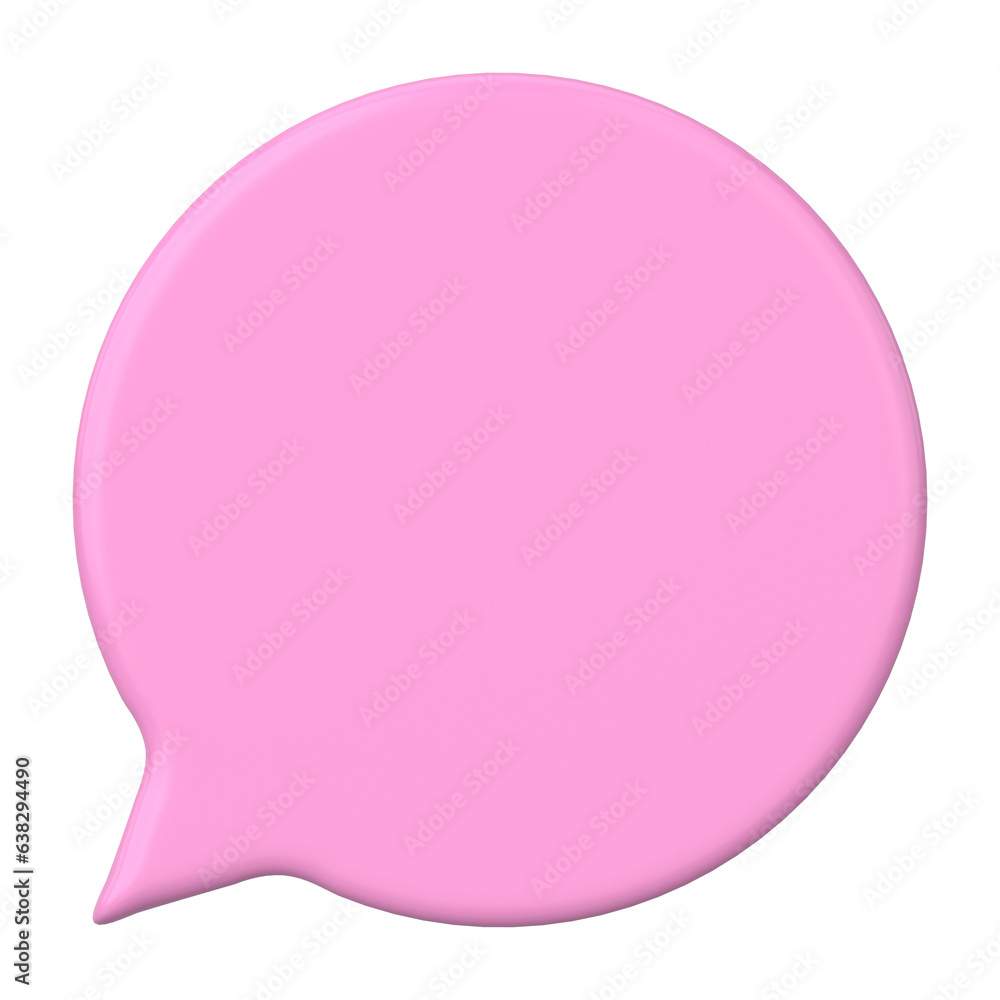 Speech bubble. Chat bubble. 3D illustration. Speech bubble. Chat bubble. 3D illustration.