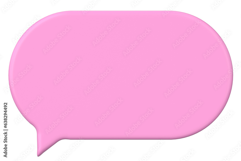 Speech bubble. Chat bubble. 3D illustration. Speech bubble. Chat bubble. 3D illustration.
