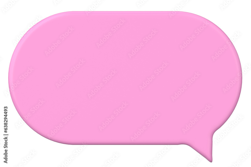 Speech bubble. Chat bubble. 3D illustration. Speech bubble. Chat bubble. 3D illustration.