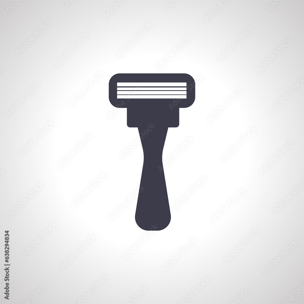 Razor blade shave icon. shaving razor icon. Razor blade shave icon. shaving razor icon.
