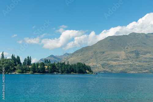 lake and mountains