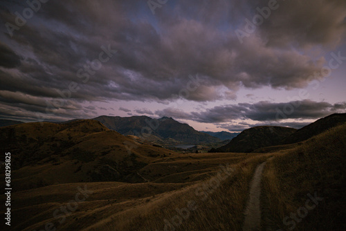 clouds over mountains