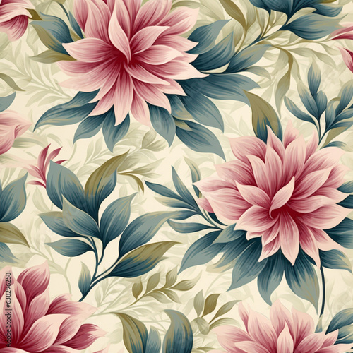 seamless floral pattern © mech