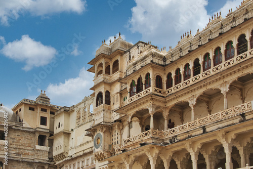 Photography Arcade facade of City palace, Udaipur.