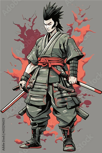 illustration of a warrior