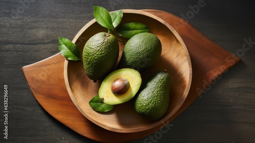avocado on a plate