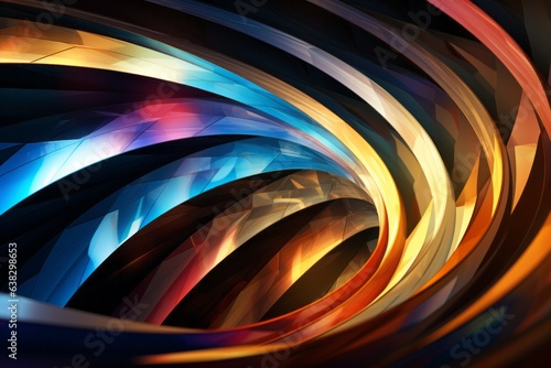 Abstract background of shiny, glowing metal.