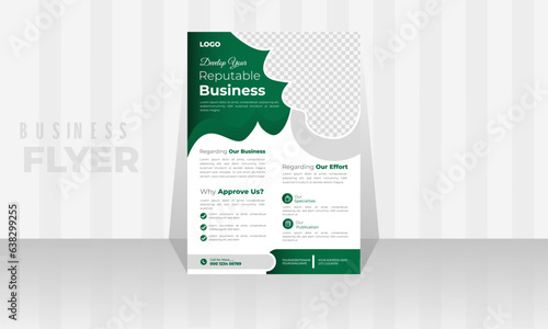 Creative Business Flyer Design Template. A4 size 