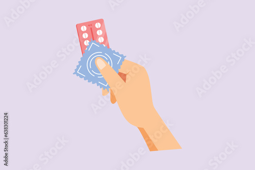 Pregnancy and infant loss awareness month concept. Colored flat vector illustration isolated. 