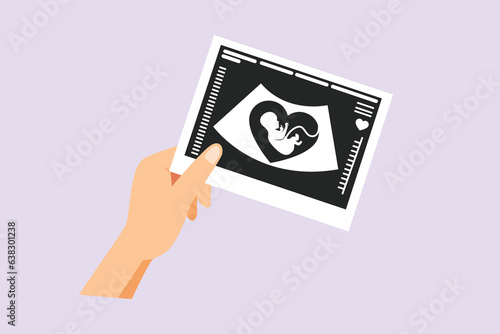 Pregnancy and infant loss awareness month concept. Colored flat vector illustration isolated. 