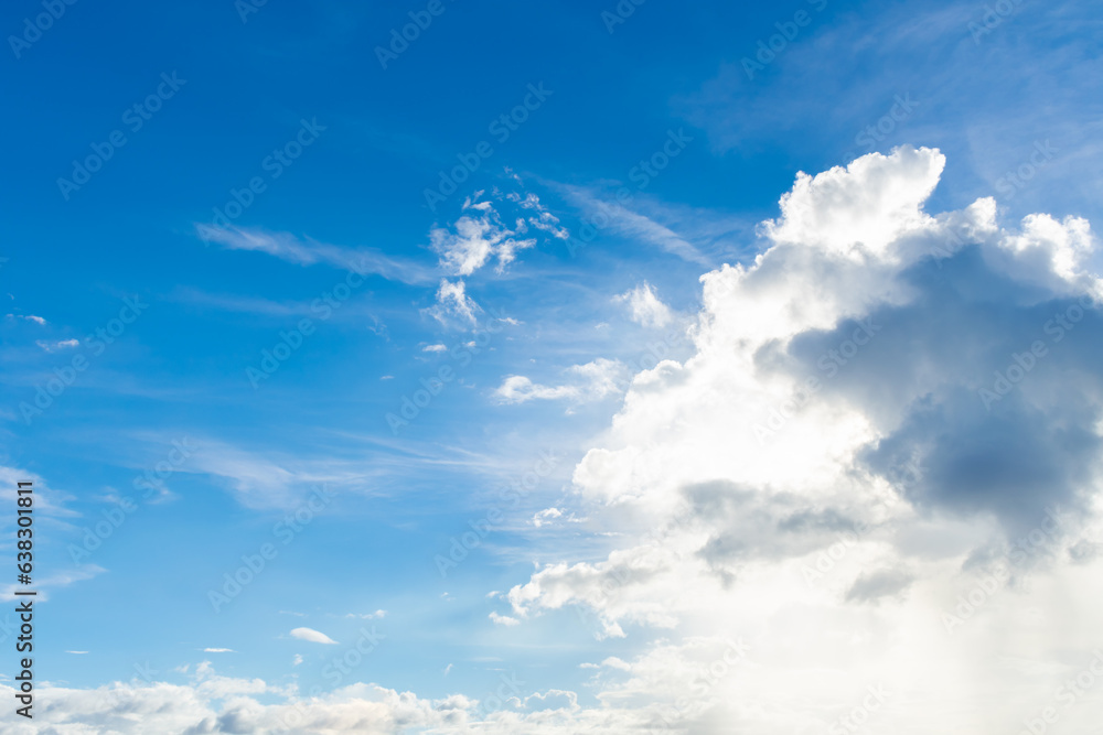 Obraz premium 夏の空と大きな雲