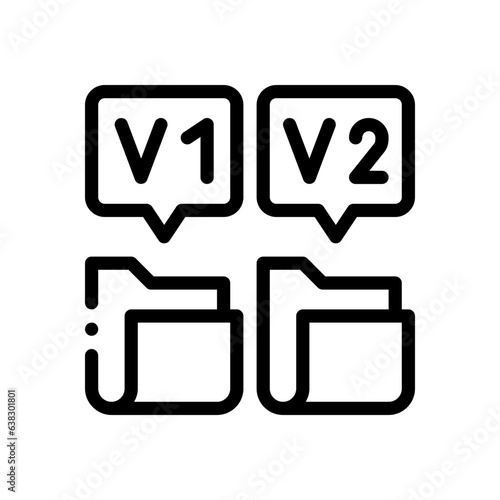 version line icon