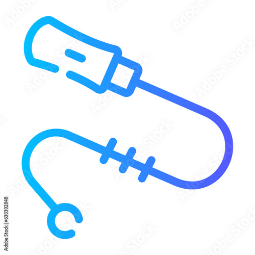 teasing stick Line Gradient Icon