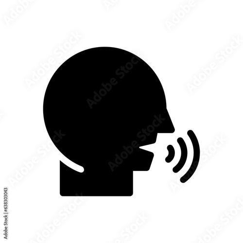 speaking glyph icon