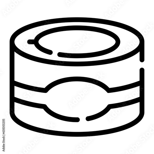 canned food Line Icon