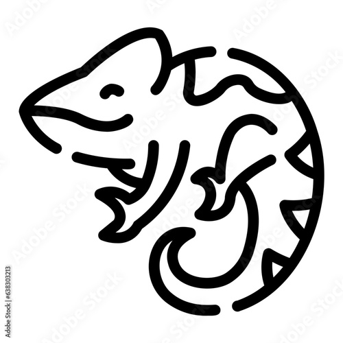 chameleon Line Icon