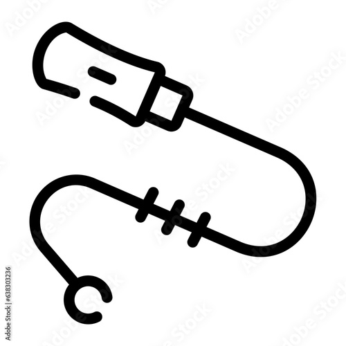 teasing stick Line Icon