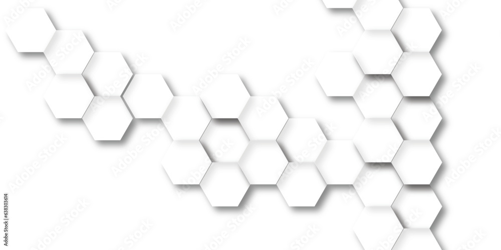 Seamless pattern with hexagons Pattern of white hexagon white abstract hexagon wallpaper or background. 3dFuturistic abstract honeycomb mosaic white background. Technology hexagonal digital shape. Seamless pattern with hexagons Pattern of white hexagon white abstract hexagon wallpaper or background. 3dFuturistic abstract honeycomb mosaic white background. Technology hexagonal digital shape.