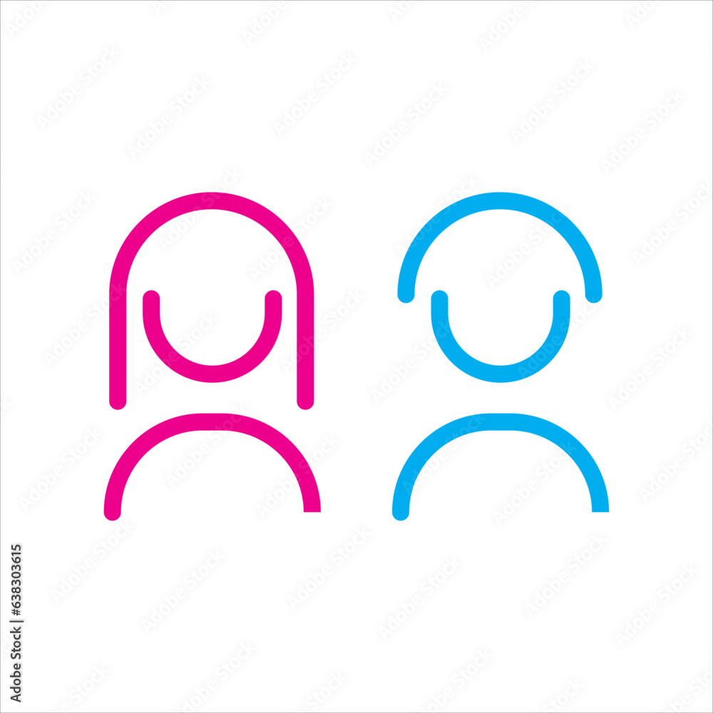 man and woman icon vector illustration symbol man and woman icon vector illustration symbol
