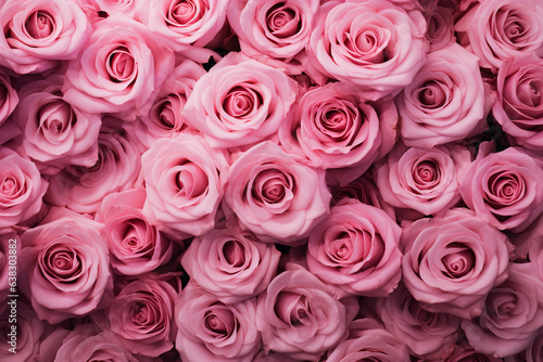 pink rose background, in the style of bloomcore, orderly arrangements, kawaii aesthetic